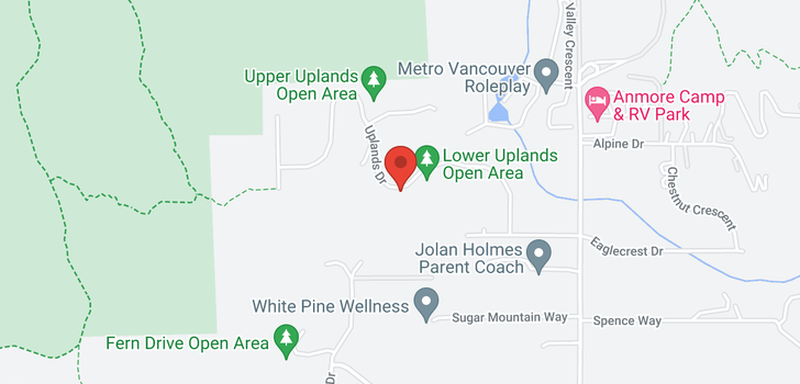 map of 1070 UPLANDS DRIVE